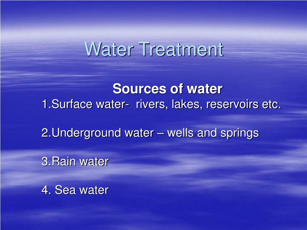 PPT - Water Treatment PowerPoint Presentation, free download - ID:660646