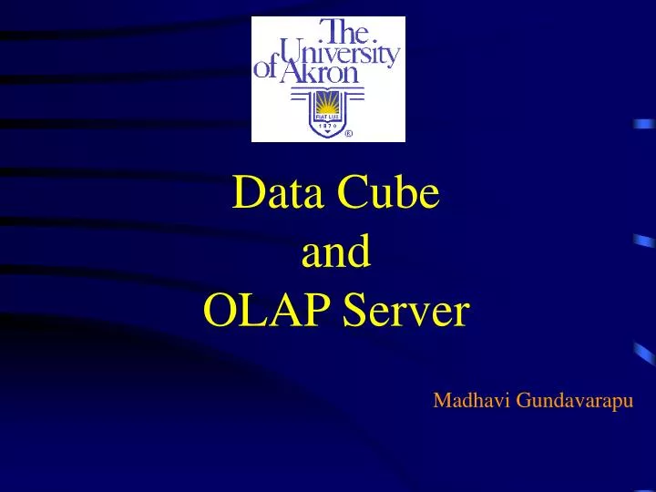 data cube and olap server