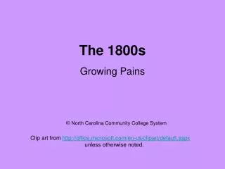 The 1800s