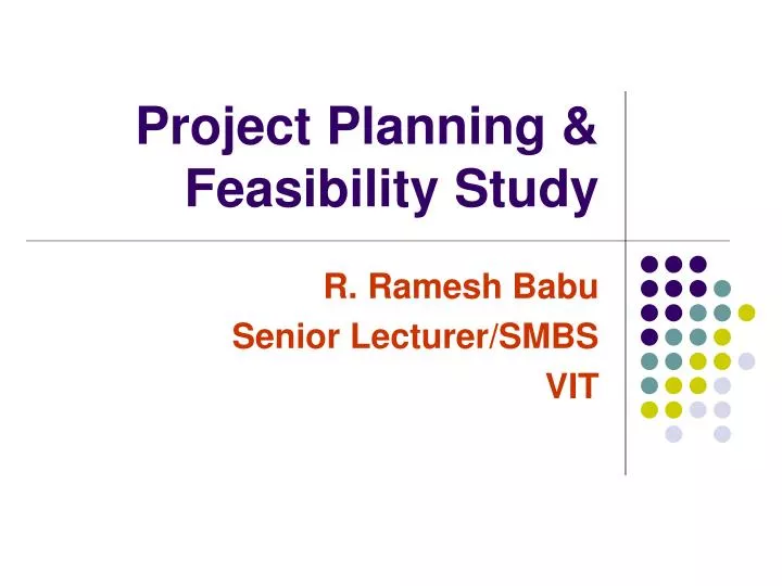 project planning feasibility study