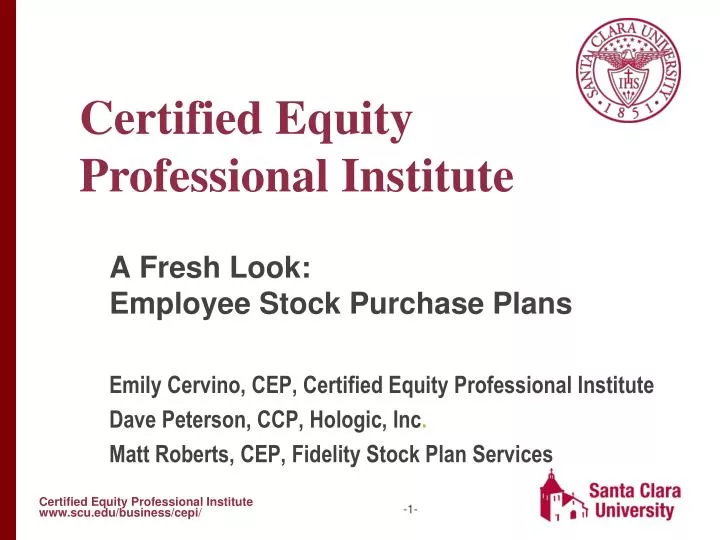 a fresh look employee stock purchase plans