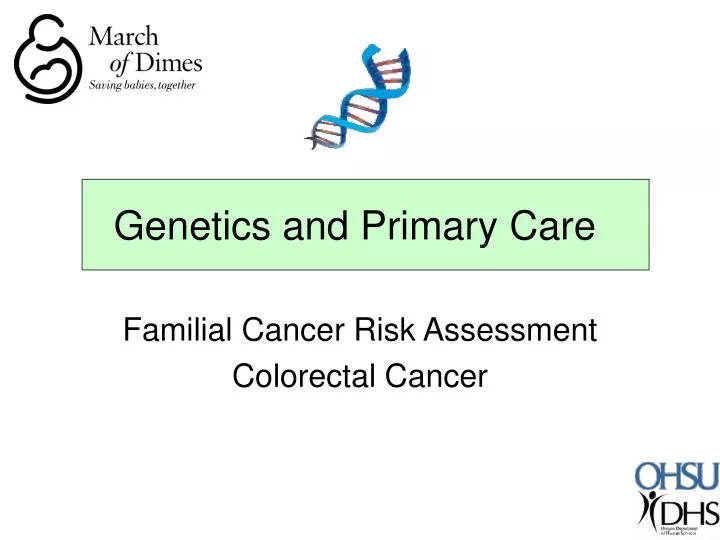 genetics and primary care
