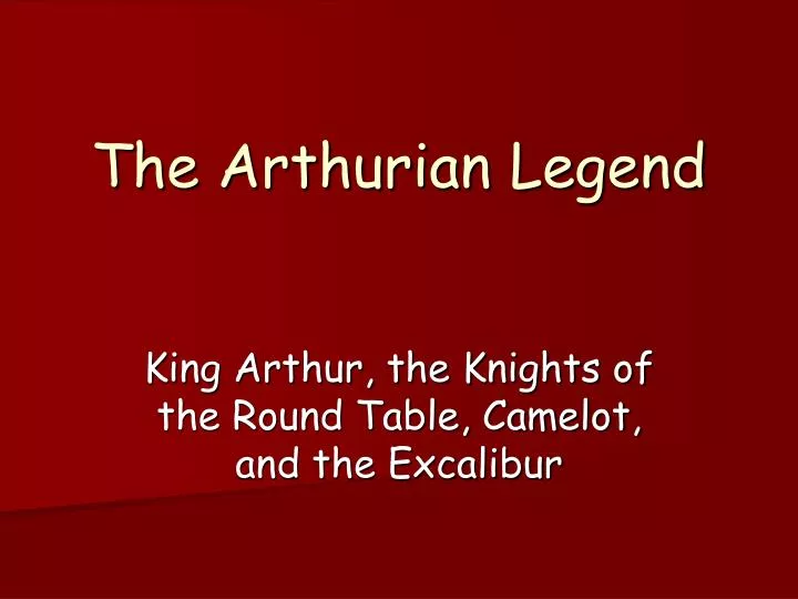 the arthurian legend