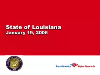 State of Louisiana January 19, 2006
