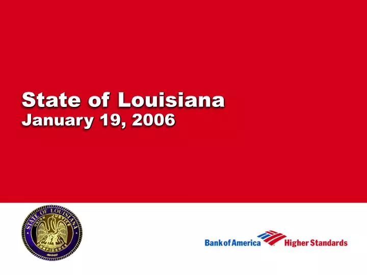 state of louisiana january 19 2006