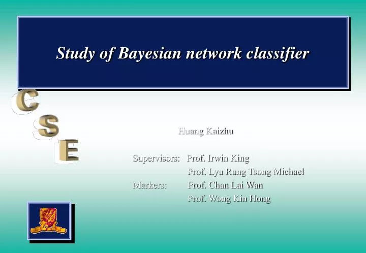 study of bayesian network classifier