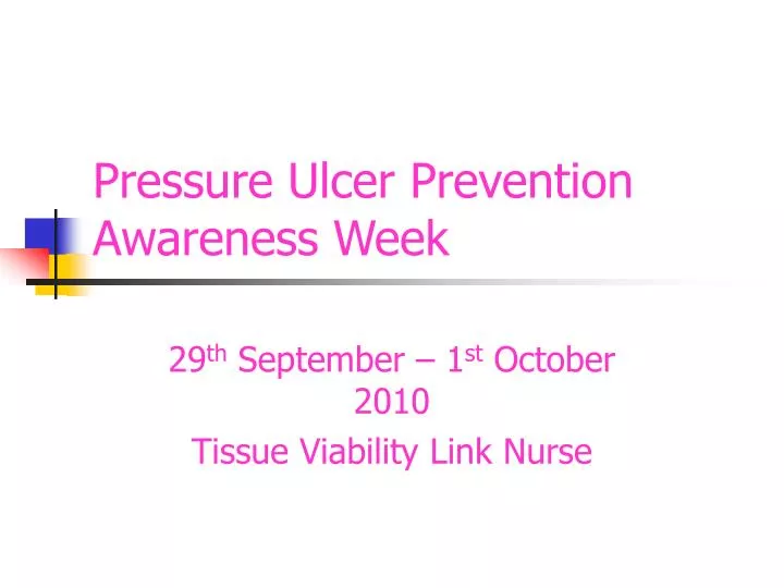 pressure ulcer prevention awareness week