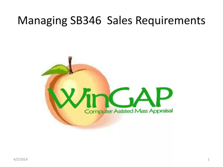 managing sb346 sales requirements