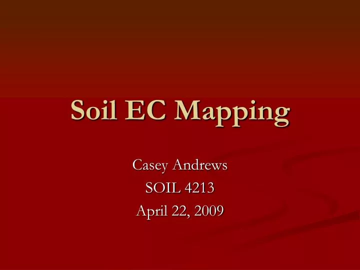 soil ec mapping