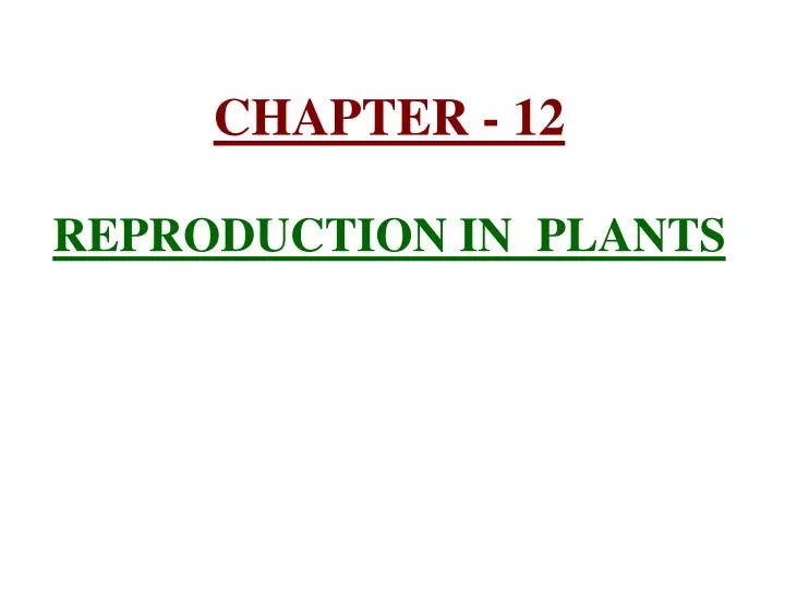 chapter 12 reproduction in plants