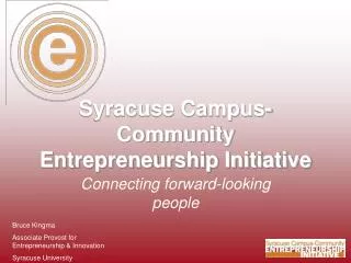 Syracuse Campus-Community Entrepreneurship Initiative