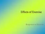 Effects of Exercise - slide 1