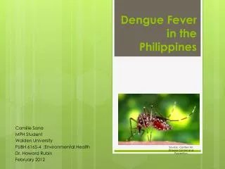 Dengue Fever in the Philippines