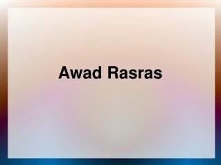 Awad Rasras is a Member of Statistical Organization Of Ameri