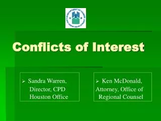 Conflicts of Interest