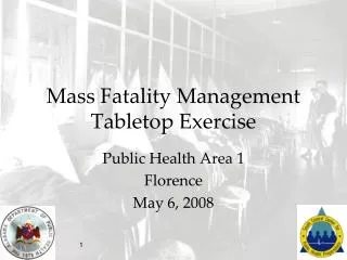 Mass Fatality Management Tabletop Exercise