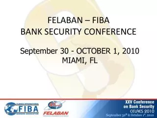 FELABAN – FIBA BANK SECURITY CONFERENCE