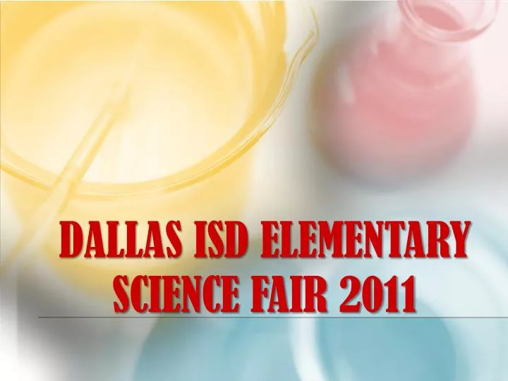 dallas isd elementary science fair 2011