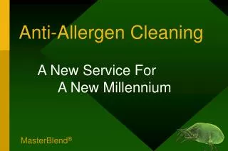 Anti-Allergen Cleaning