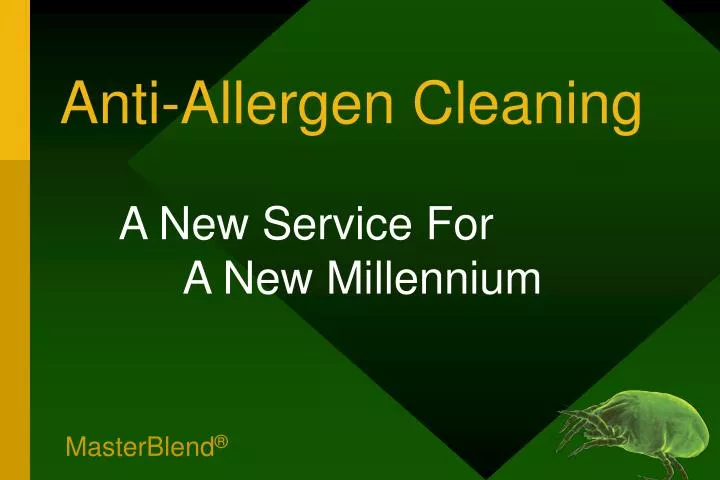 anti allergen cleaning