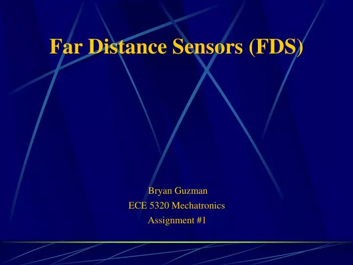far distance sensors fds