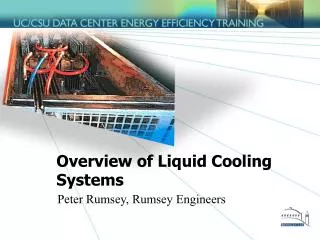 Overview of Liquid Cooling Systems