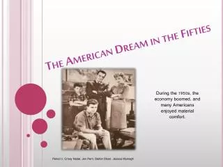 The American Dream in the Fifties