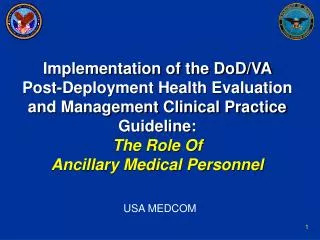THE ROLE OF ANCILLARY PERSONNEL IN THE IMPLEMENTATION OF CLINICAL ...