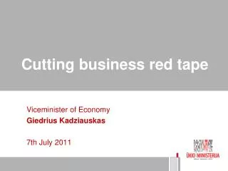 Cutting business red tape