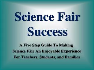 Science Fair Success