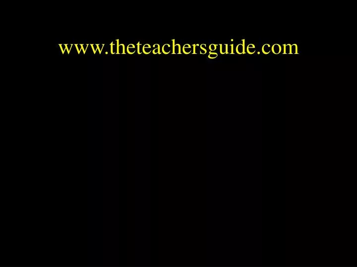 www theteachersguide com