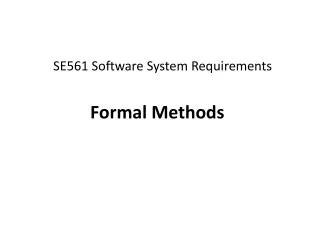 SE561 Software System Requirements