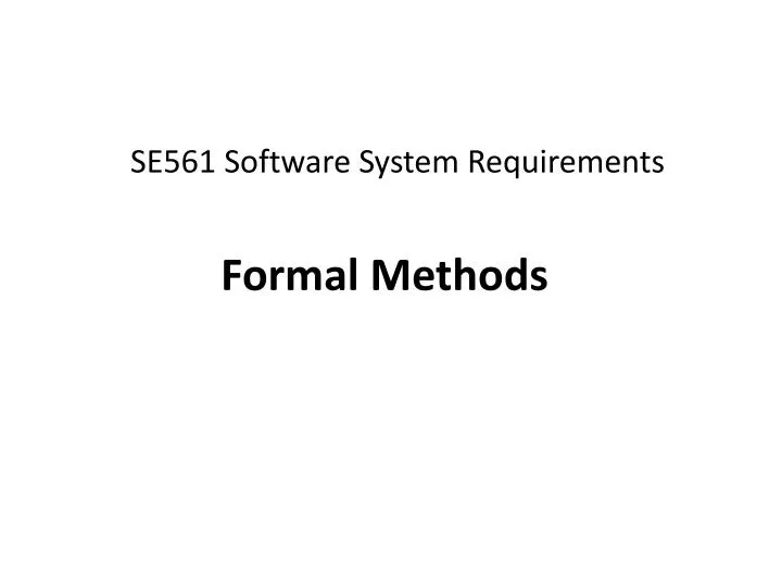 se561 software system requirements