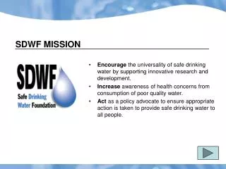 SDWF MISSION