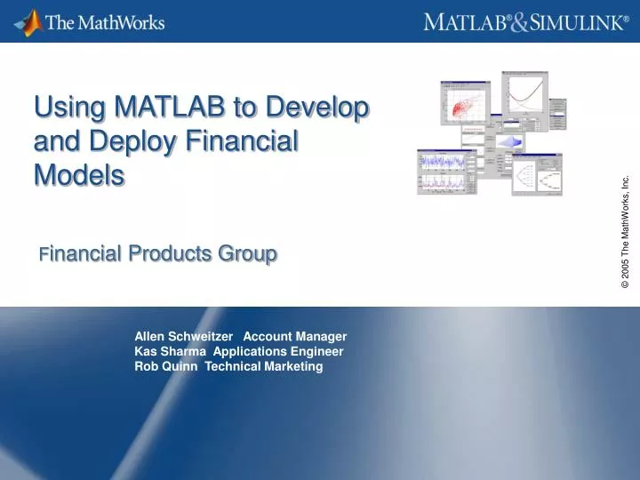 using matlab to develop and deploy financial models