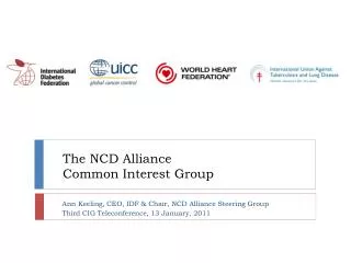 The NCD Alliance Common Interest Group