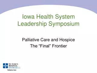 Iowa Health System Leadership Symposium