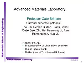 Advanced Materials Laboratory