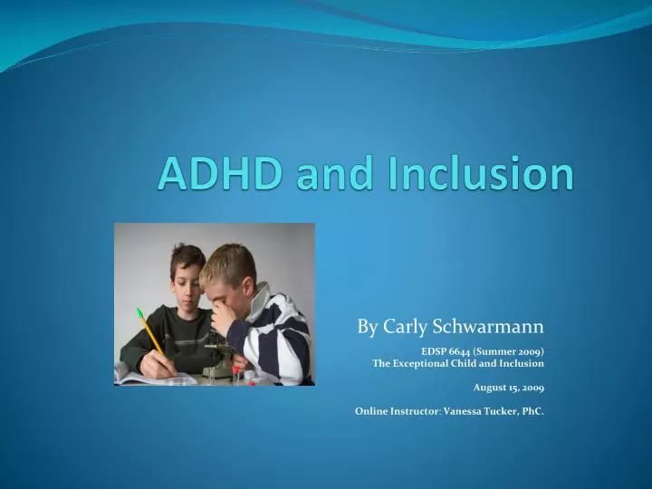 adhd and inclusion