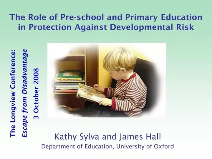 the role of pre school and primary education in protection against developmental risk