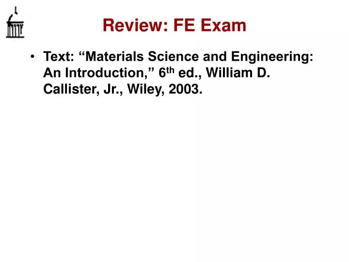 review fe exam