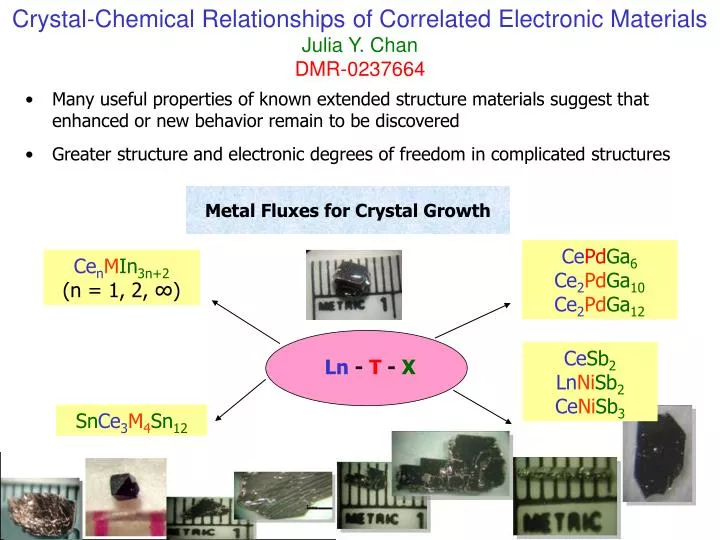 metal fluxes for crystal growth