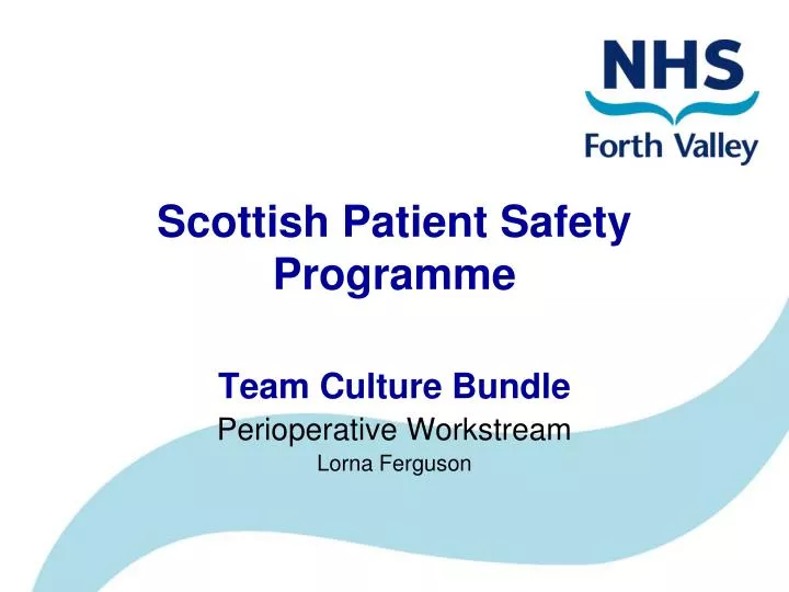 scottish patient safety programme