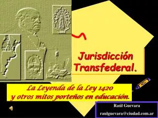 jurisdicci n transfederal