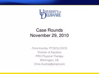 Case Rounds November 29, 2010
