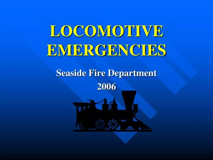 locomotive emergencies