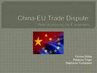 China-EU Trade Dispute: Anti-dumping on Fasteners