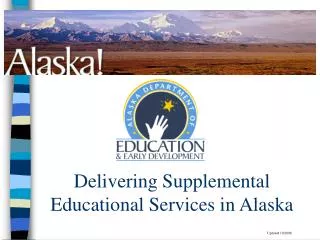 Delivering Supplemental Educational Services in Alaska