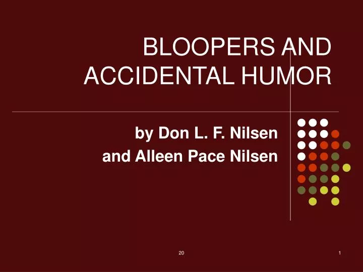 bloopers and accidental humor