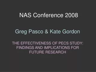 NAS Conference 2008